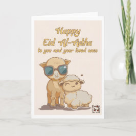 Eid ul Adha Mubarak - Funny Animals Karte