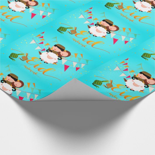 Eid ul adha Wrapping Paper, Glossy Wrapping Geschenkpapier (Ecke)