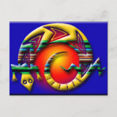 Eidechse3 Postkarte (Vorderseite)