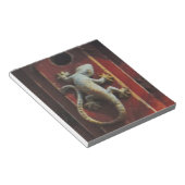 Eidechse aus abgetragenem Holz Notizblock (angewinkelt)