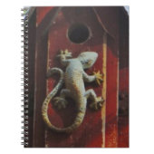 Eidechse aus abgetragenem Holz Notizblock (Vorderseite)