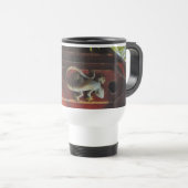 Eidechse aus abgetragenem Holz Reisebecher (VorderseiteRechts)