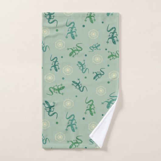 Eidechse Badhandtuch Set (Handtuch)