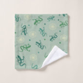 Eidechse Badhandtuch Set (Waschlappen)