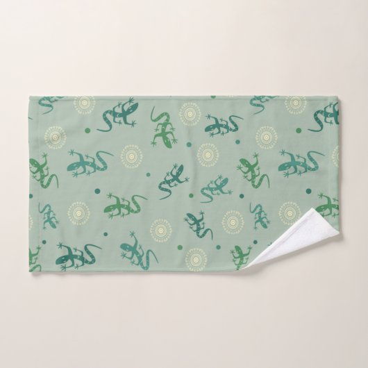 Eidechse Badhandtuch Set (Handtuch)