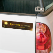Eidechse, die den Sun hält Autoaufkleber (Auf Lkw)