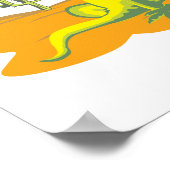 Eidechse in der Wüste Poster (Ecke)