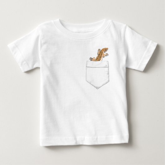 Eidechse in Ihrer Tasche Baby T-shirt (Vorderseite)