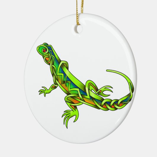 Eidechse Keramik Ornament (Links)