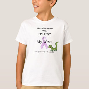 Eidechse, Lila Band, ich Liebe Jemand, mit T-Shirt