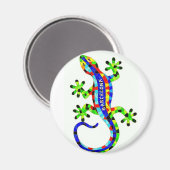 Eidechse Magnet (Vorderseite/Rückseite)