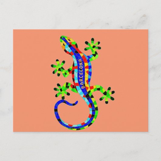 Eidechse Postkarte (Vorderseite)