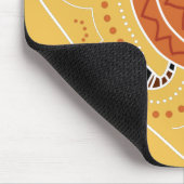Eidechse punktierter Entwurf Mousepad (Ecke)