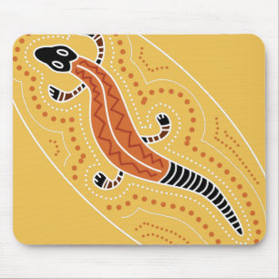 Eidechse punktierter Entwurf Mousepad
