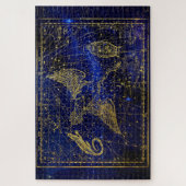 Eidechse und Schwan Sternbild Rätsel Puzzle (Vertikal)