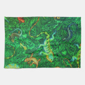Eidechsen-Batik Geschirrtuch (Horizontal)
