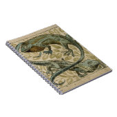 Eidechsen, Entwurf für eine Fliese (w/c auf Notizblock (Rechte Seite)