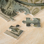 Eidechsen, Entwurf für eine Fliese (w/c auf Puzzle (Seite)