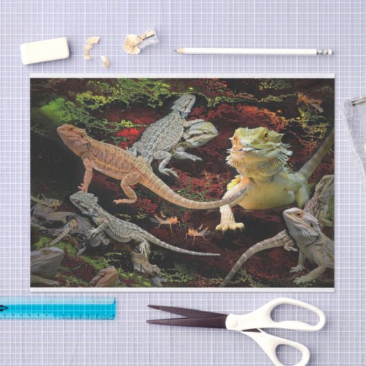 Eidechsen-Galeriepapier Seidenpapier (Handwerk)