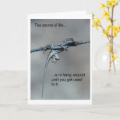 Eidechsen-Geburtstags-Karte Karte (Gelbe Blume)