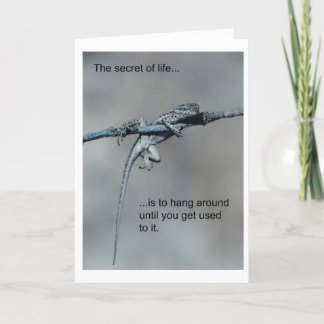 Eidechsen-Geburtstags-Karte Karte