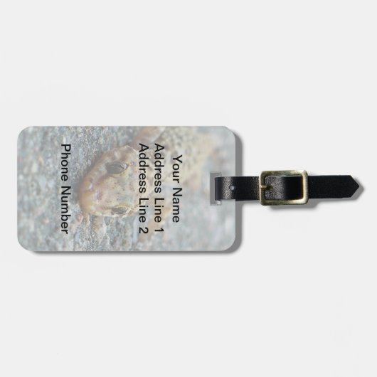 Eidechsen-Gepäckanhänger Gepäckanhänger (Vorderseite horizontal)