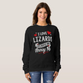 Eidechsen - I Liebe Lizards Sweatshirt (Vorne ganz)