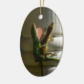 Eidechsen in der Liebe Keramikornament (Links)