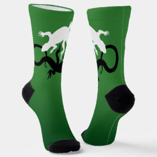 Eidechsen-Kunst-Socken Yin Yang Reptilien-Socken M Socken