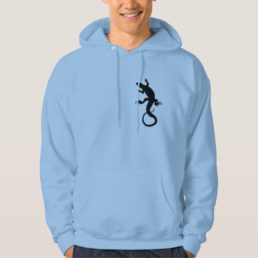 Eidechsen-Kunsthoodie-Sweatshirt-ReptilHoodie Hoodie (Vorderseite)