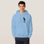 Eidechsen-Kunsthoodie-Sweatshirt-ReptilHoodie Hoodie (Vorne ganz)
