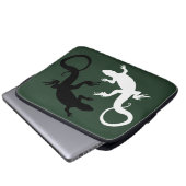 Eidechsen-Laptop-Hülsen-Reptil-Tiertablette-Hüllen Laptopschutzhülle (Vorne Knopf)