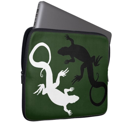 Eidechsen-Laptop-Hülsen-Reptil-Tiertablette-Hüllen Laptopschutzhülle (Vorne Rechts)