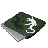 Eidechsen-Laptop-Hülsen-Reptil-Tiertablette-Hüllen Laptopschutzhülle (Vorne Knopf)