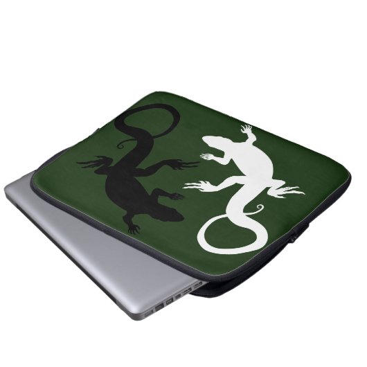 Eidechsen-Laptop-Hülsen-Reptil-Tiertablette-Hüllen Laptopschutzhülle (Vorne Knopf)