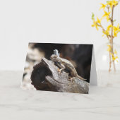 Eidechsen-leere Anmerkungs-Karte Karte (Gelbe Blume)