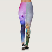 Eidechsen-Leggings-Regenbogen-Leguan-bunter Drache Leggings (Rückseite)