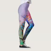 Eidechsen-Leggings-Regenbogen-Leguan-bunter Drache Leggings (Rechts)
