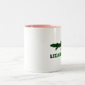 Eidechsen-Liebhaber Zweifarbige Tasse (Mittel)