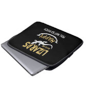 Eidechsen machen mich glücklich. Sie, nicht so seh Laptopschutzhülle (Vorne Knopf)