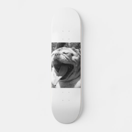 Eidechsen-Mops Skateboard (Vorderseite)