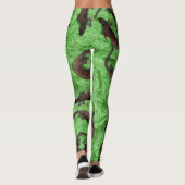 EIDECHSEN-MUSTER durch Slipperywindow Leggings (Rückseite)