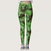 EIDECHSEN-MUSTER durch Slipperywindow Leggings (Vorderseite)
