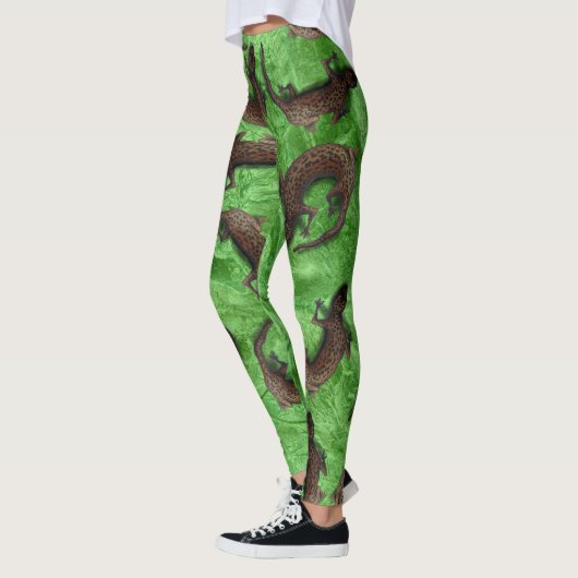 EIDECHSEN-MUSTER durch Slipperywindow Leggings (Links)