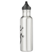 Eidechsen-oder Salamander-Gekritzel Edelstahlflasche (Rechts)