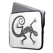 Eidechsen-oder Salamander-Gekritzel Laptopschutzhülle (Vorderseite Links)