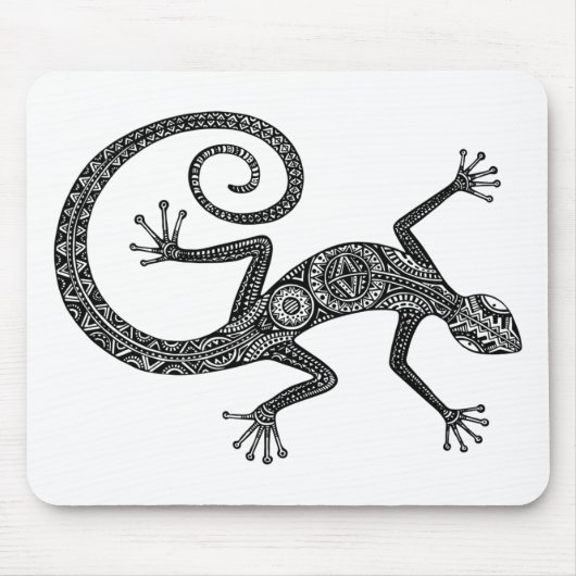 Eidechsen-oder Salamander-Gekritzel Mousepad (Vorne)