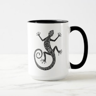 Eidechsen-oder Salamander-Gekritzel Tasse