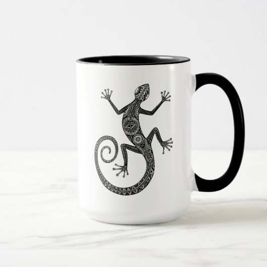 Eidechsen-oder Salamander-Gekritzel Tasse (Rechts)