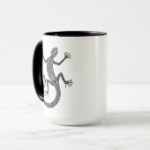 Eidechsen-oder Salamander-Gekritzel Tasse (Vorderseite Links)